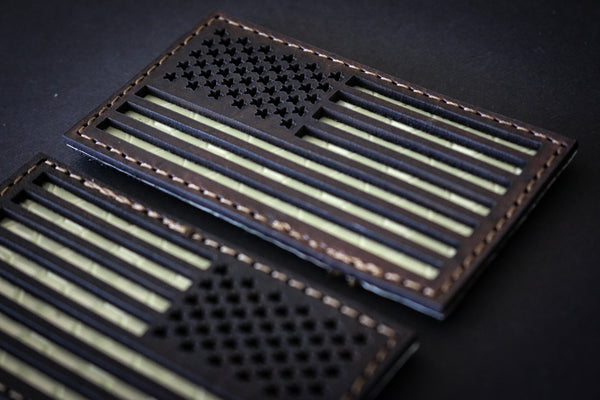 LEATHER/CAMO HYBRID US FLAG SET